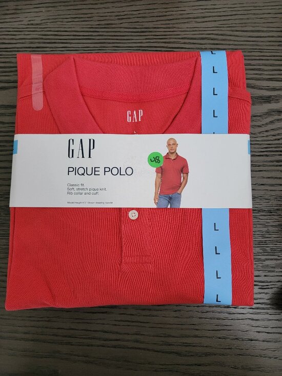 gap Other - Gap Men's Lightweight & Breathable Waffle-Like Textured Pique Polo